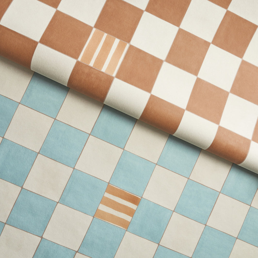 Gambit Panel | Teal & Earthy Brown