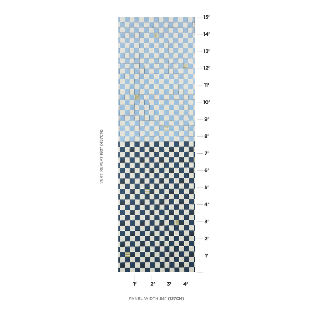 Gambit Panel | Sky & Deep Navy