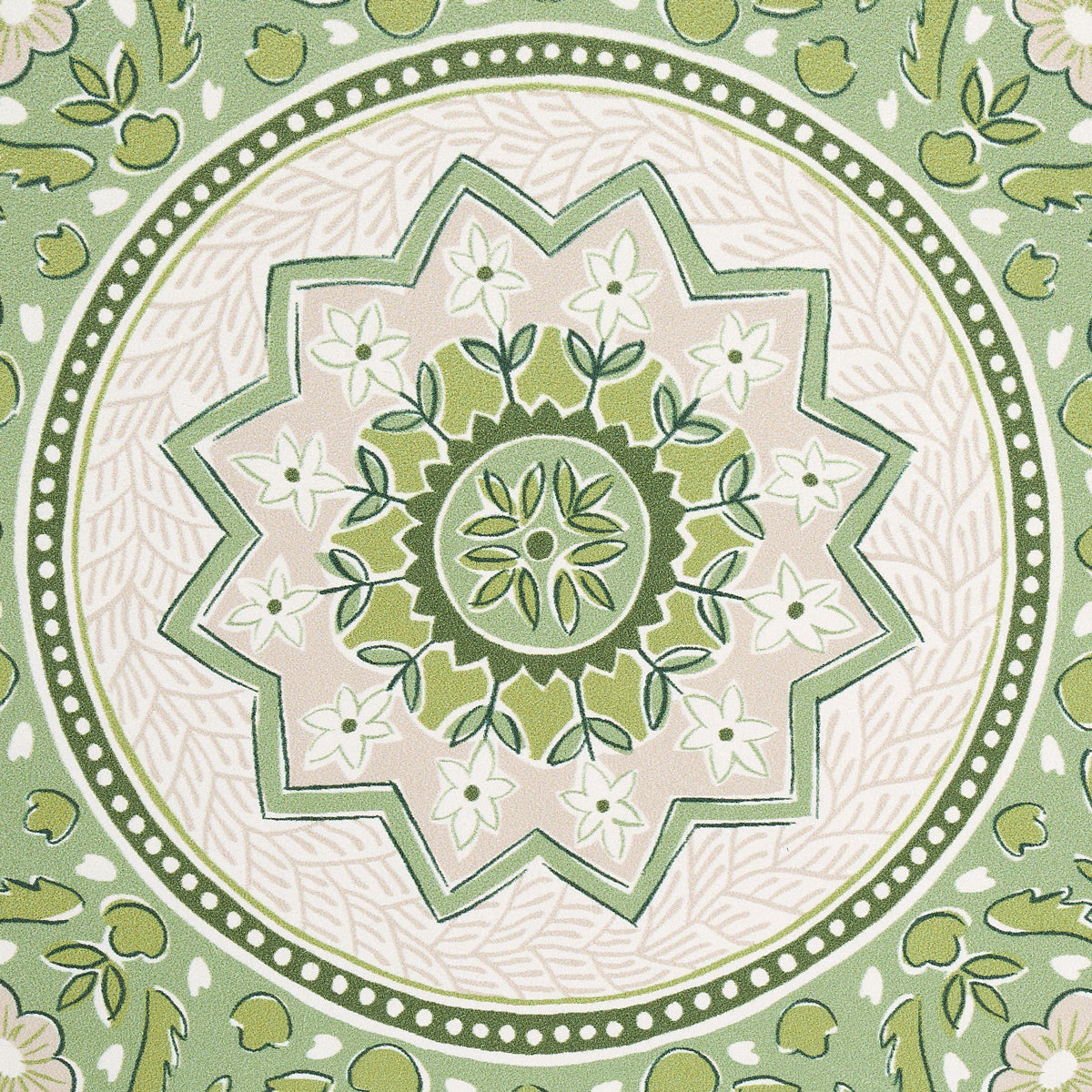 MONTECITO MEDALLION | LEAF GREEN