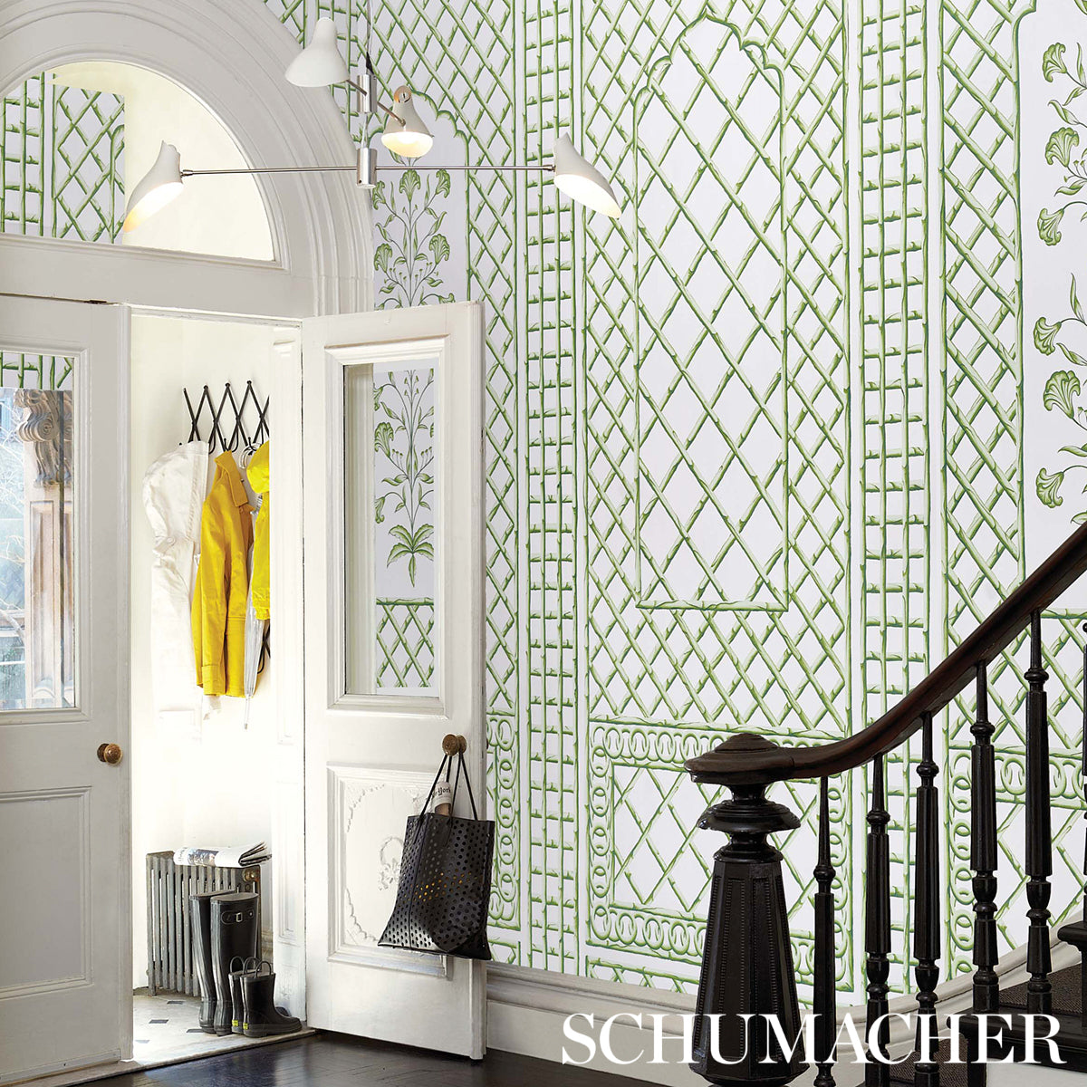 BAMBOO TRELLIS PANEL A | GREEN