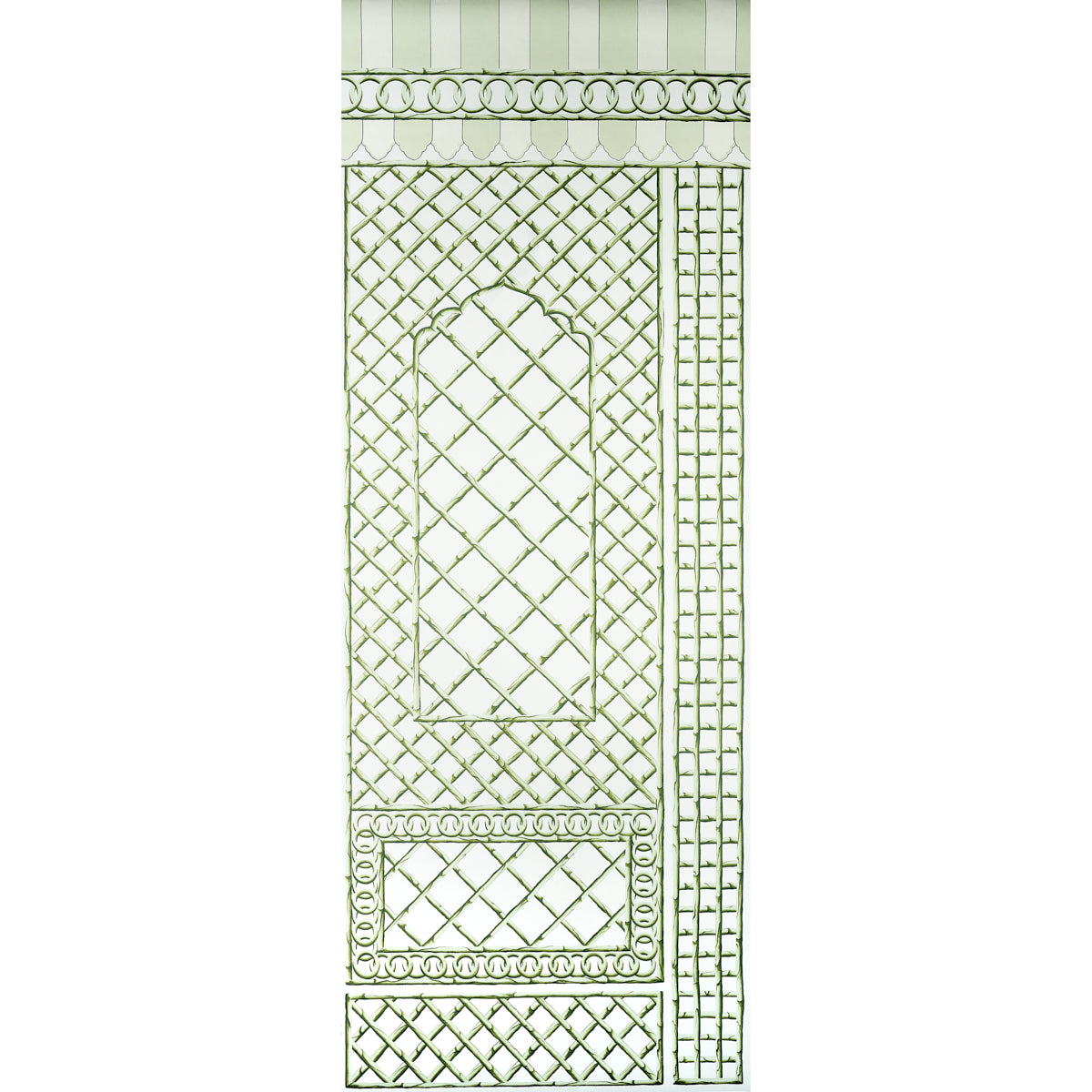 BAMBOO TRELLIS PANEL B | Green