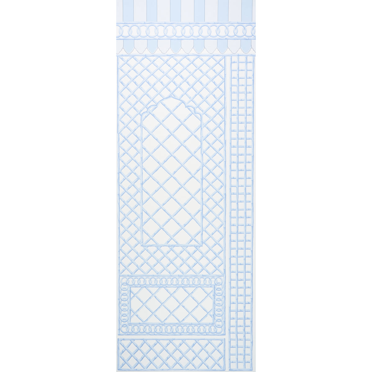 BAMBOO TRELLIS PANEL B | BLUE