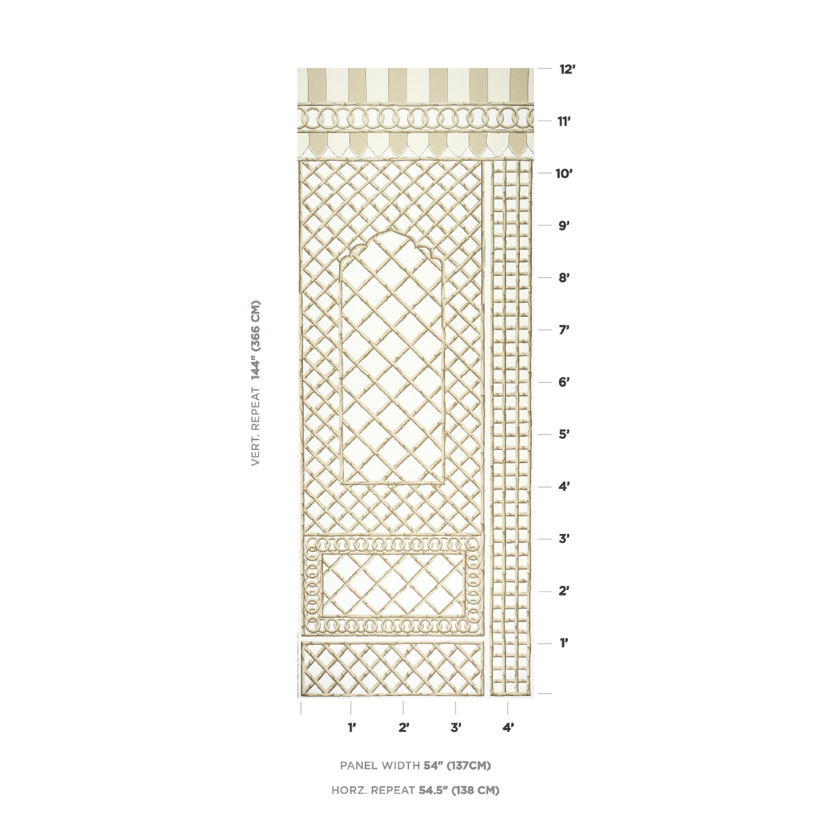 BAMBOO TRELLIS PANEL B | Neutral