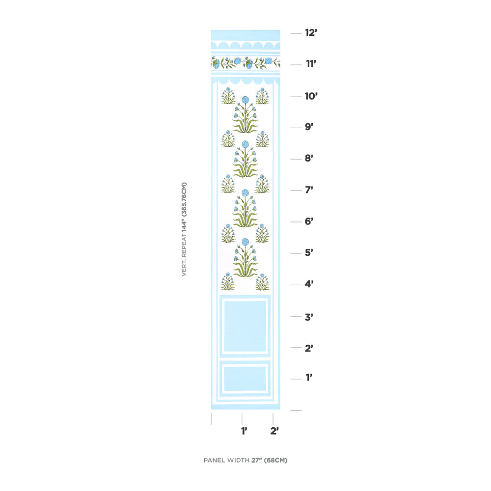 ROYAL POPPY PANEL B | Blue