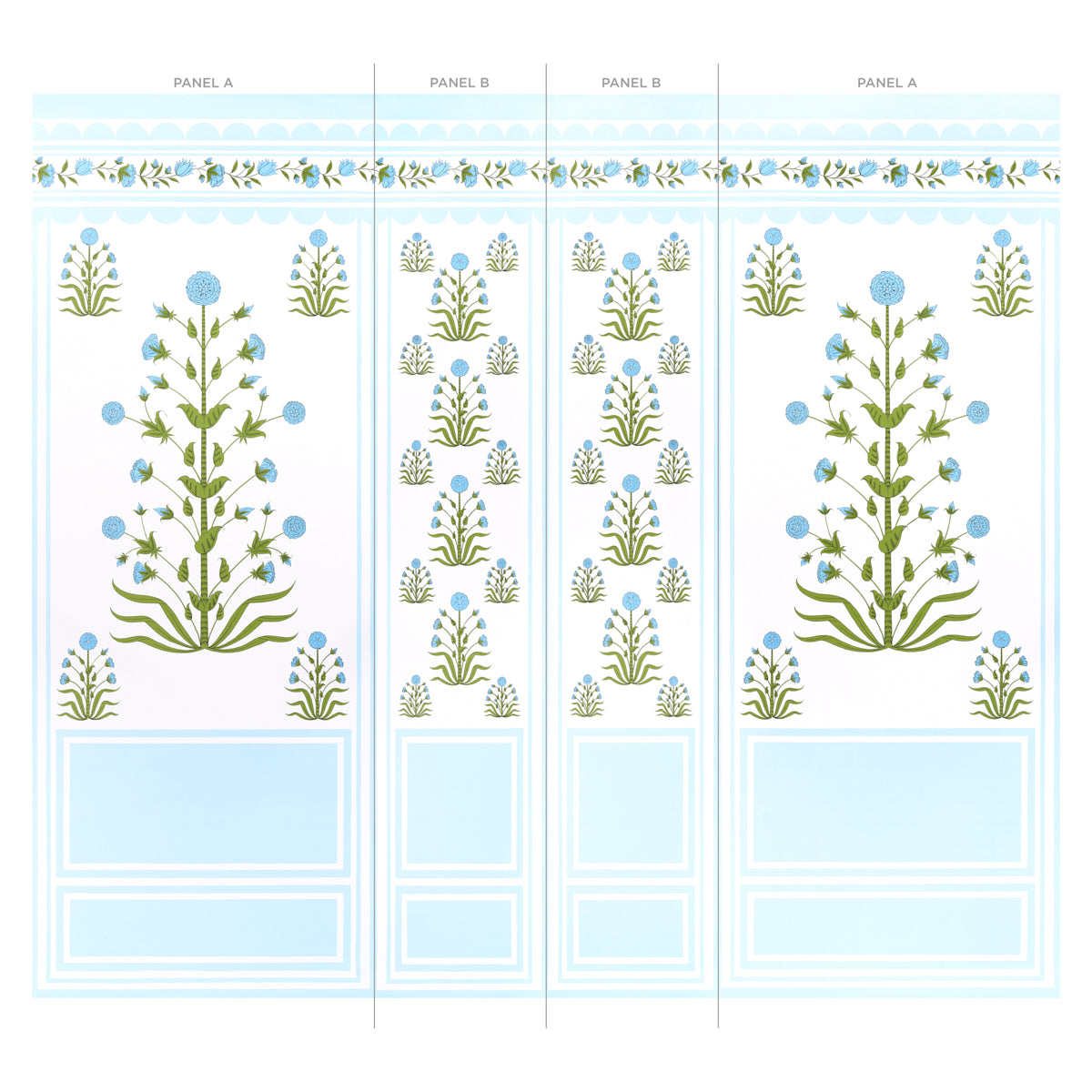 ROYAL POPPY PANEL B | Blue