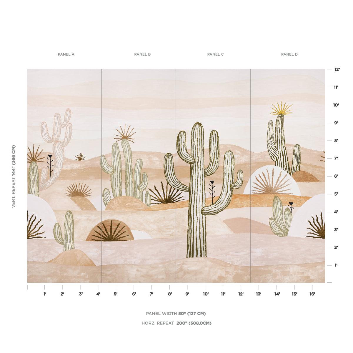 DESERT SCAPE PANEL SET | Mojave