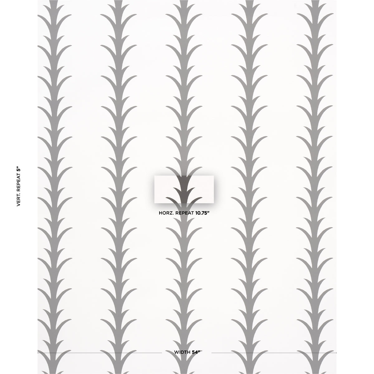 ACANTHUS STRIPE | Carbon On Ivory