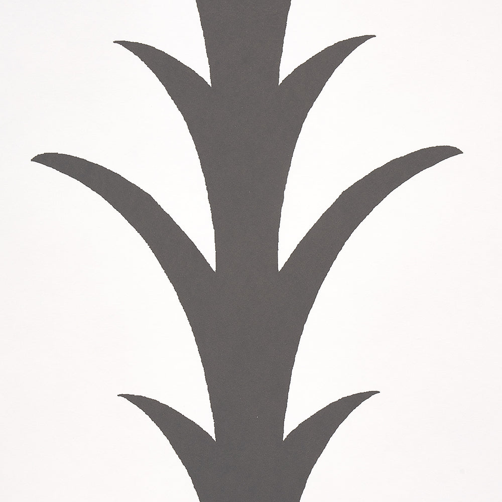 ACANTHUS STRIPE | Carbon On Ivory