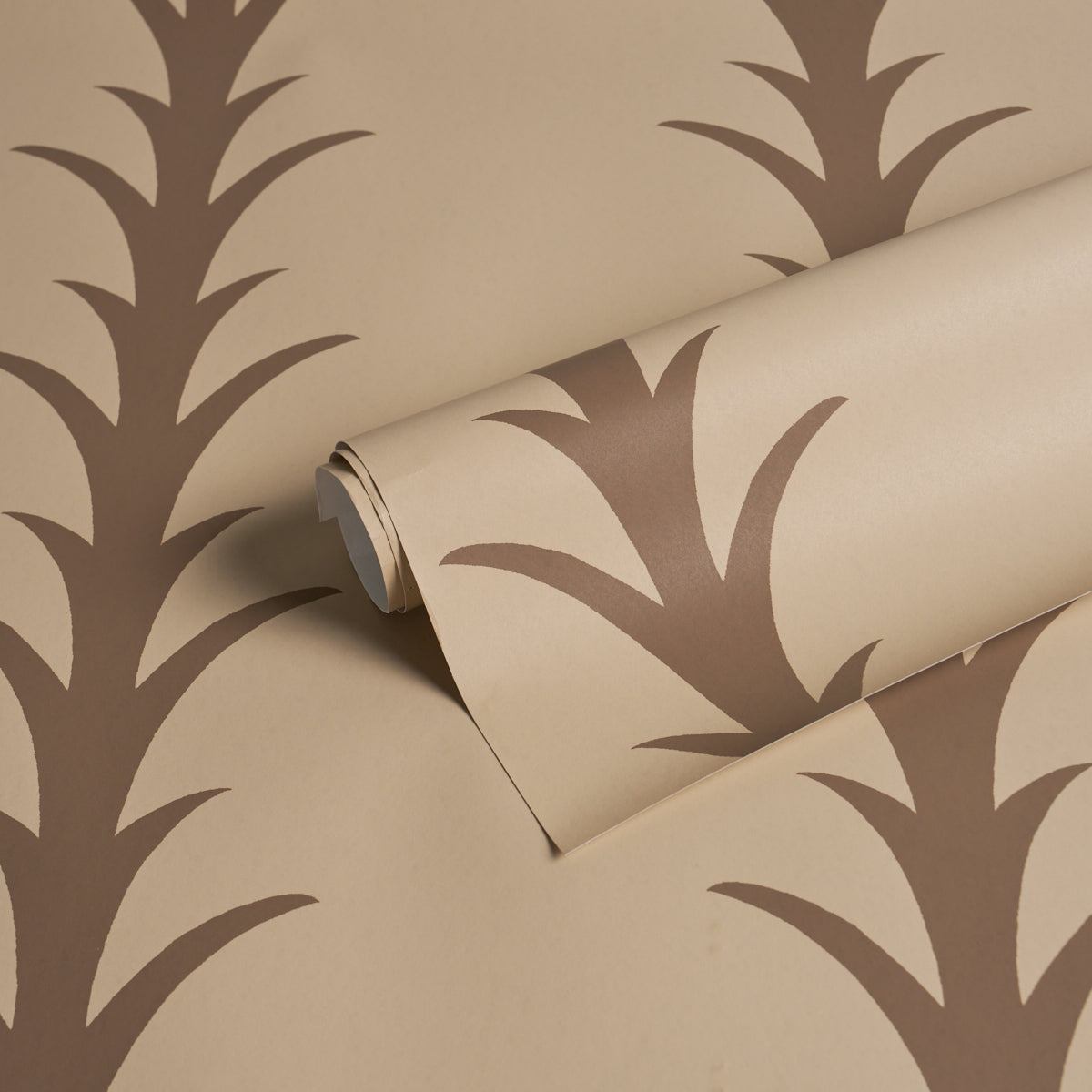 ACANTHUS STRIPE | Brown On Beige