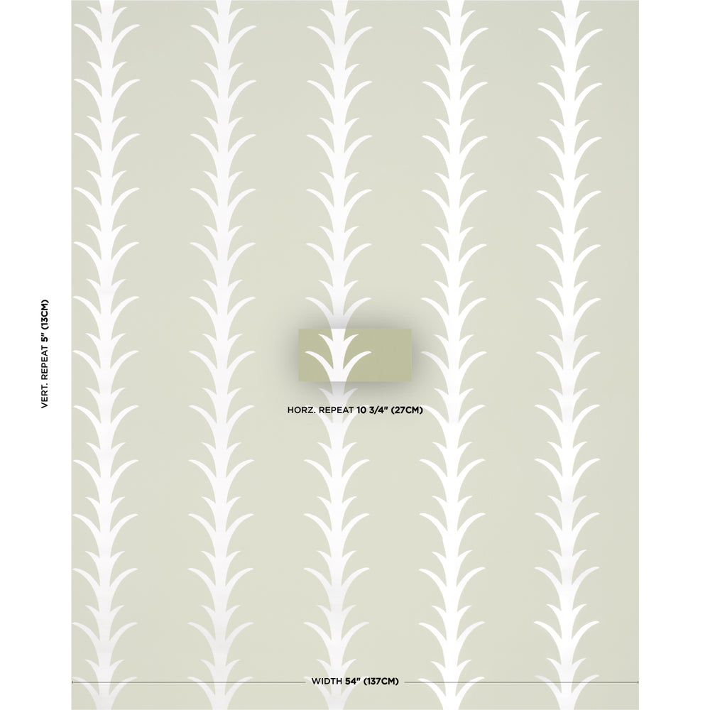 ACANTHUS STRIPE | Metallic On Sage