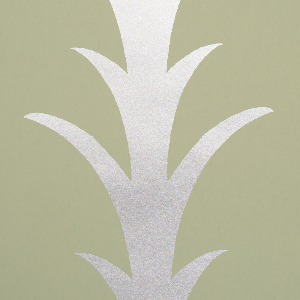 ACANTHUS STRIPE | Metallic On Sage