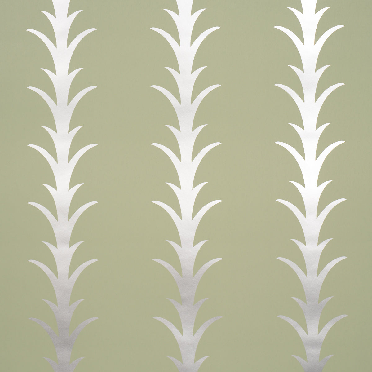 ACANTHUS STRIPE | Metallic On Sage