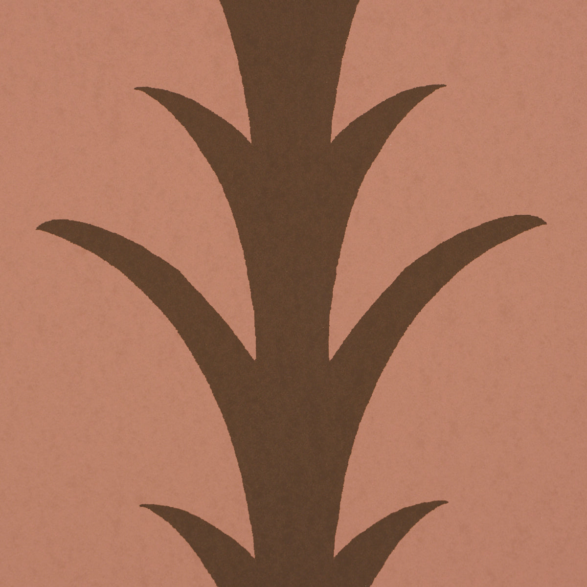 ACANTHUS STRIPE | Brown On Rosewood