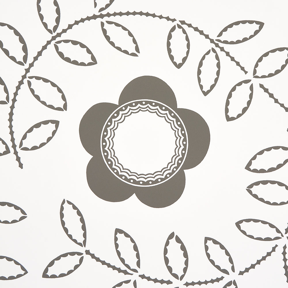 Tudor Rose | Charcoal White