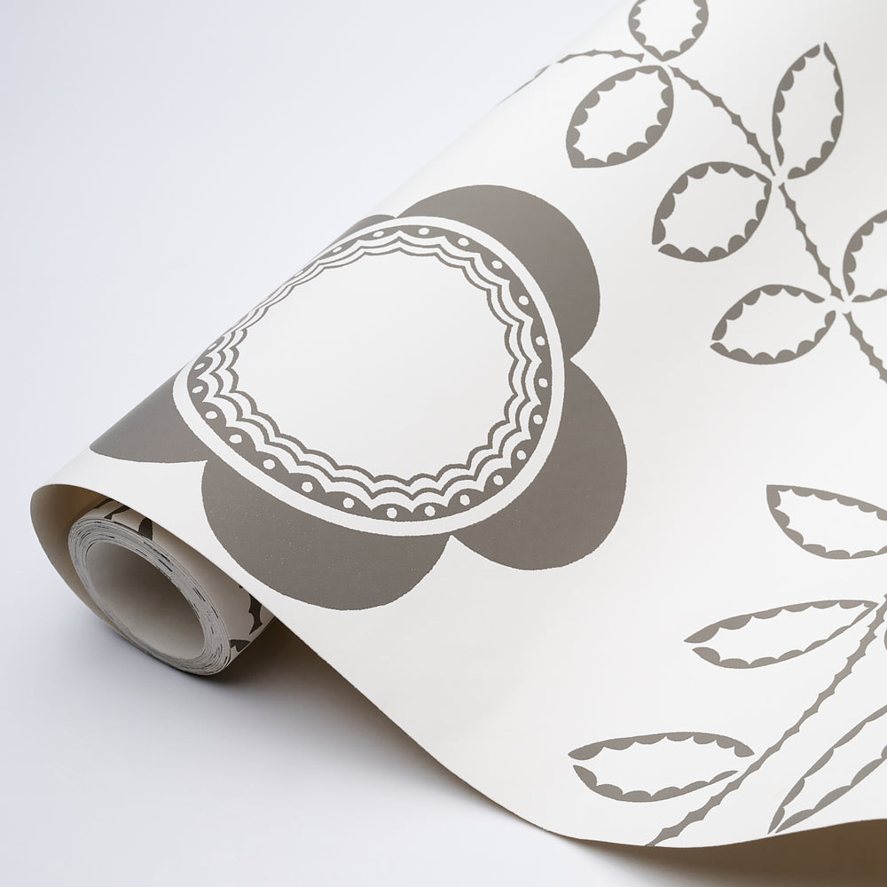 Tudor Rose | Charcoal White