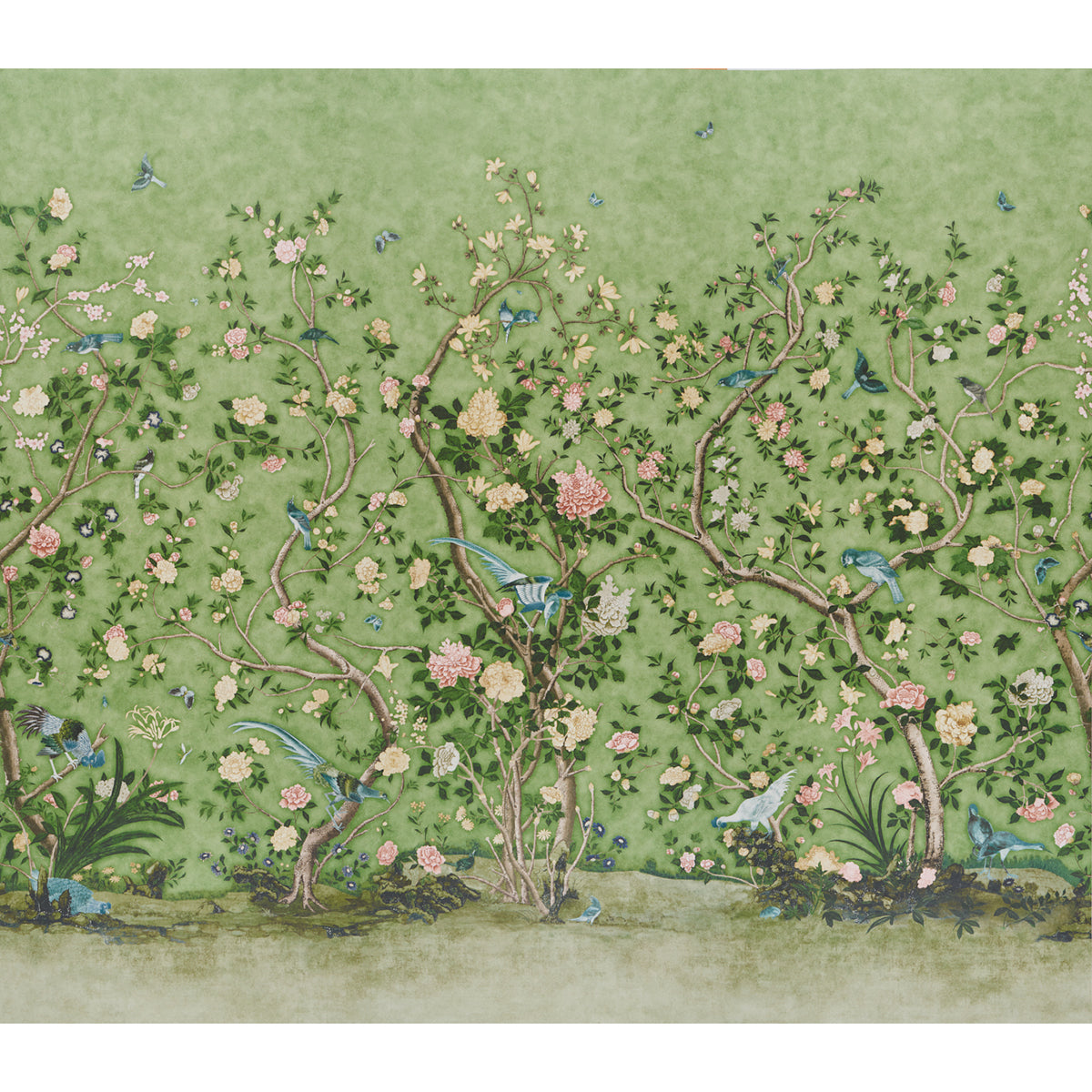 LES OISEAUX PANEL SET | Apple Green