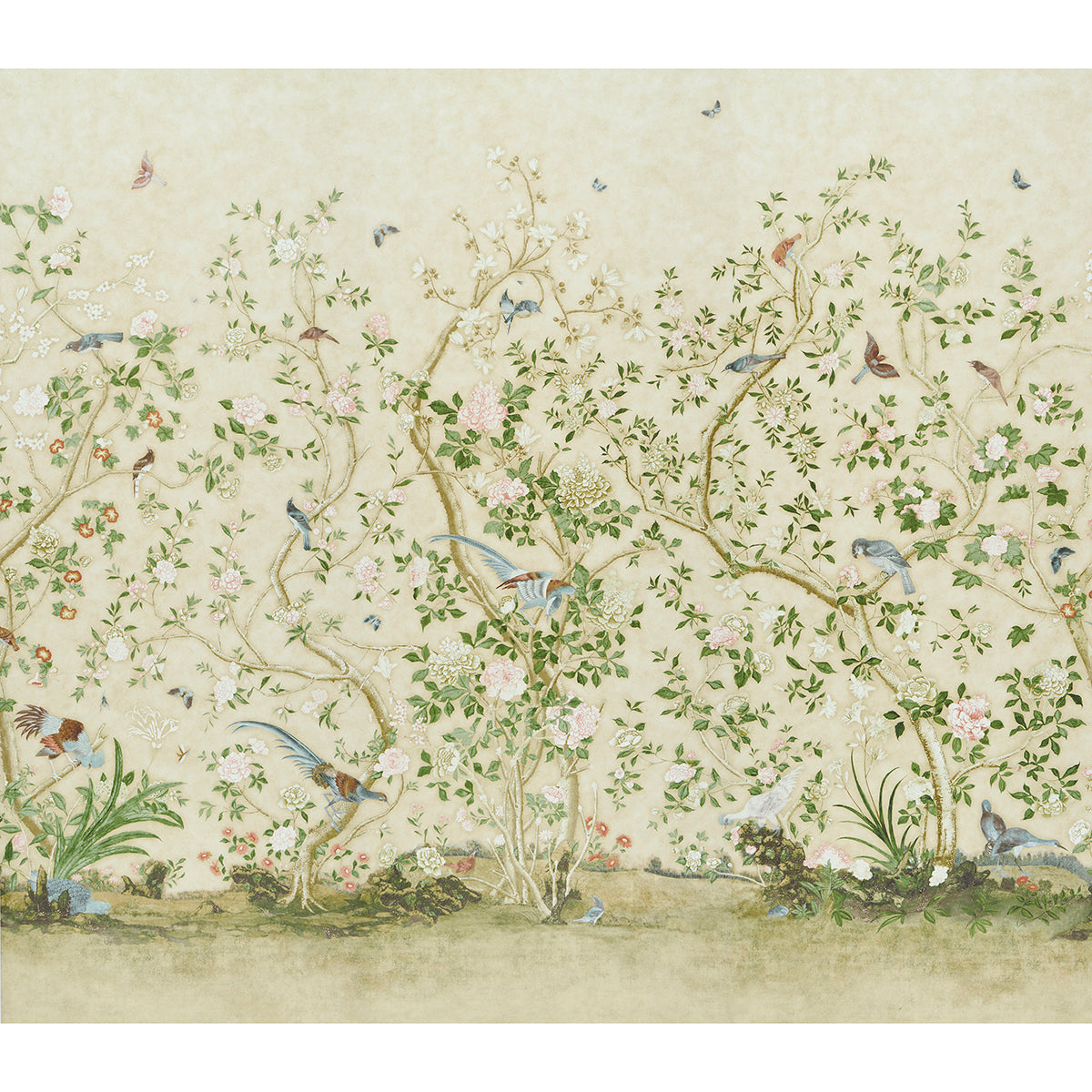 LES OISEAUX PANEL SET | PARCHMENT