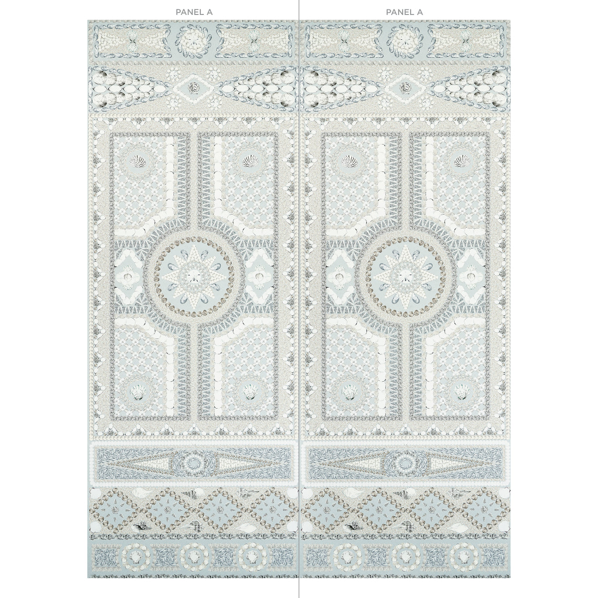 SHELL GROTTO PANEL A | Seafoam