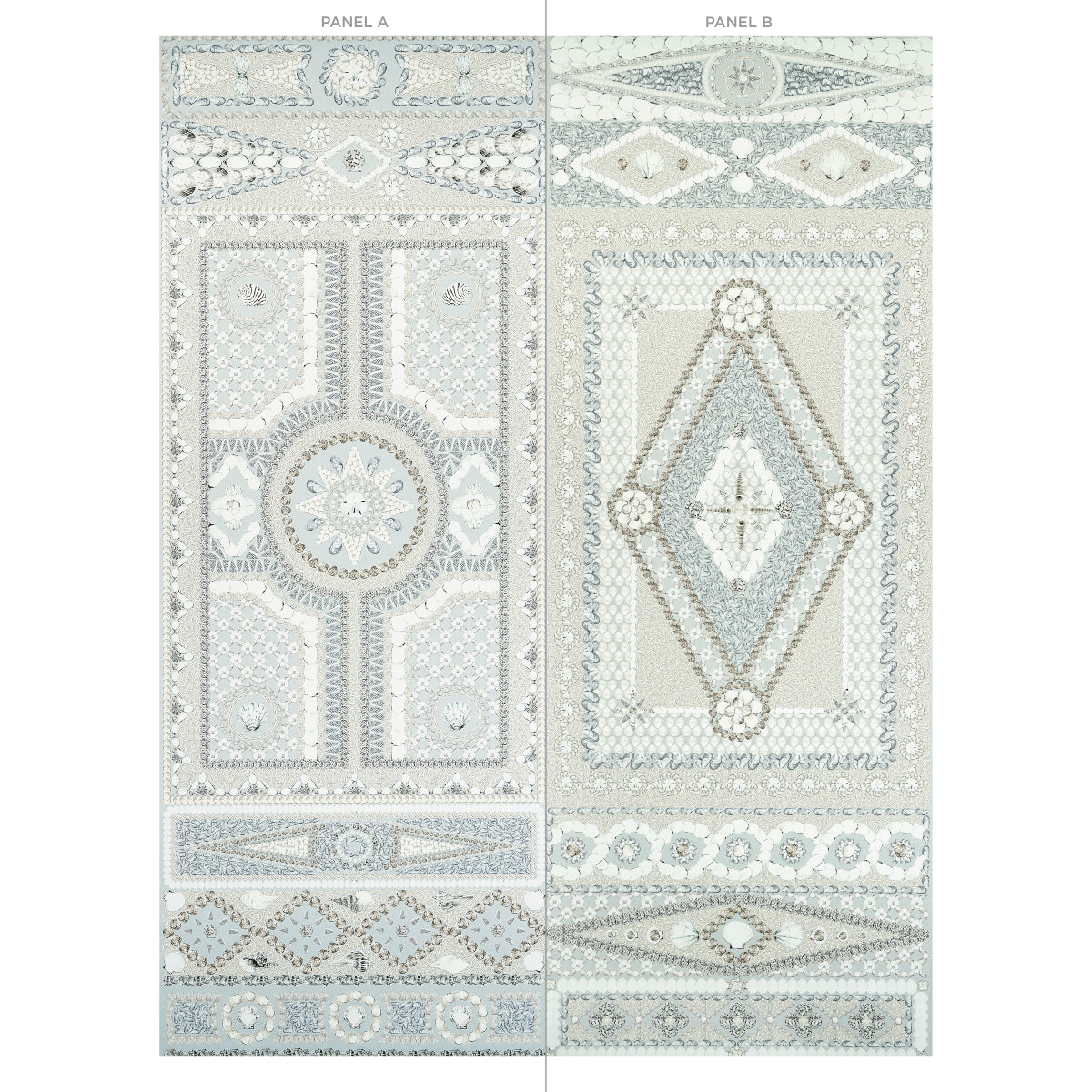 SHELL GROTTO PANEL A | Seafoam