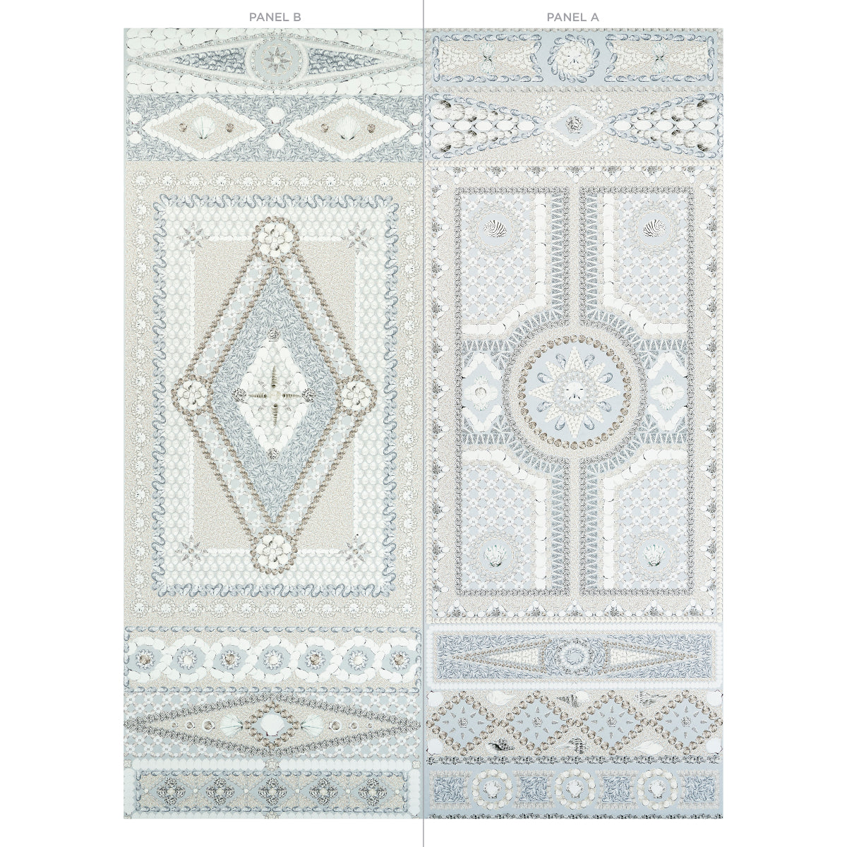 SHELL GROTTO PANEL B | Seafoam