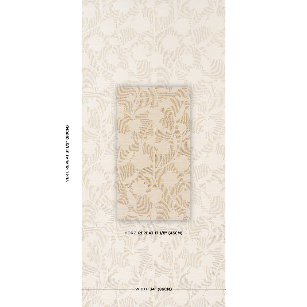 KANTHA EMBROIDERED FLOWER SISAL | Neutral