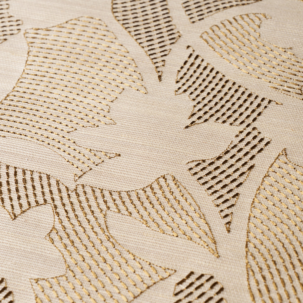 KANTHA EMBROIDERED FLOWER SISAL | Neutral