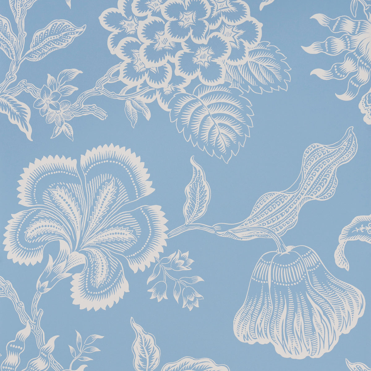 HOTHOUSE FLOWERS SILHOUETTE | Bliss Blue