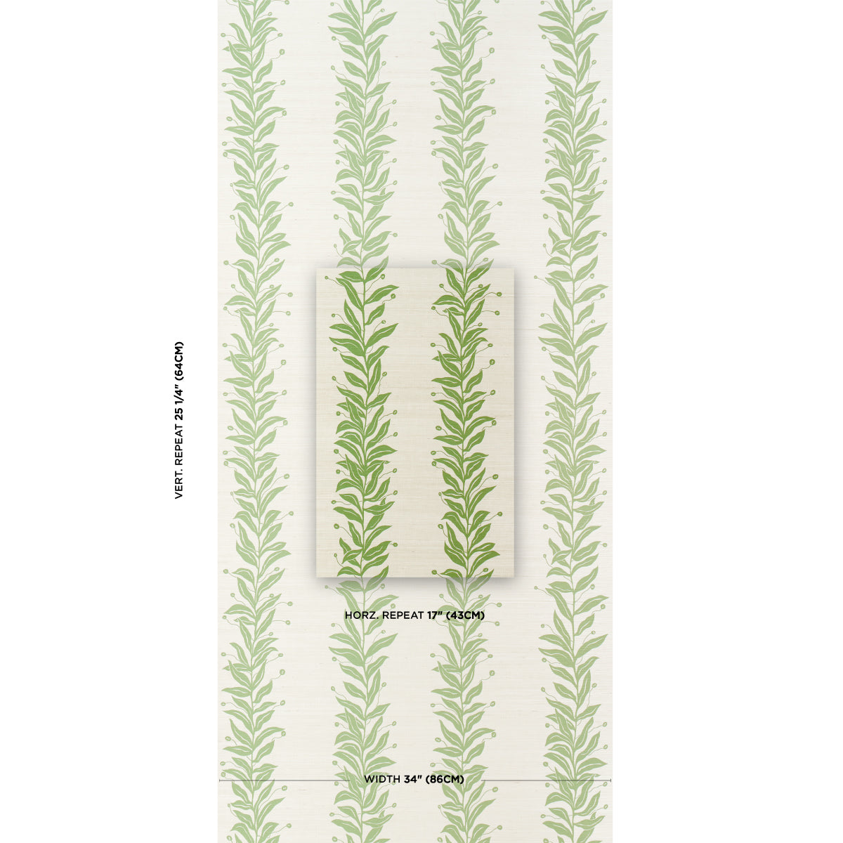 TENDRIL STRIPE SISAL | Olive