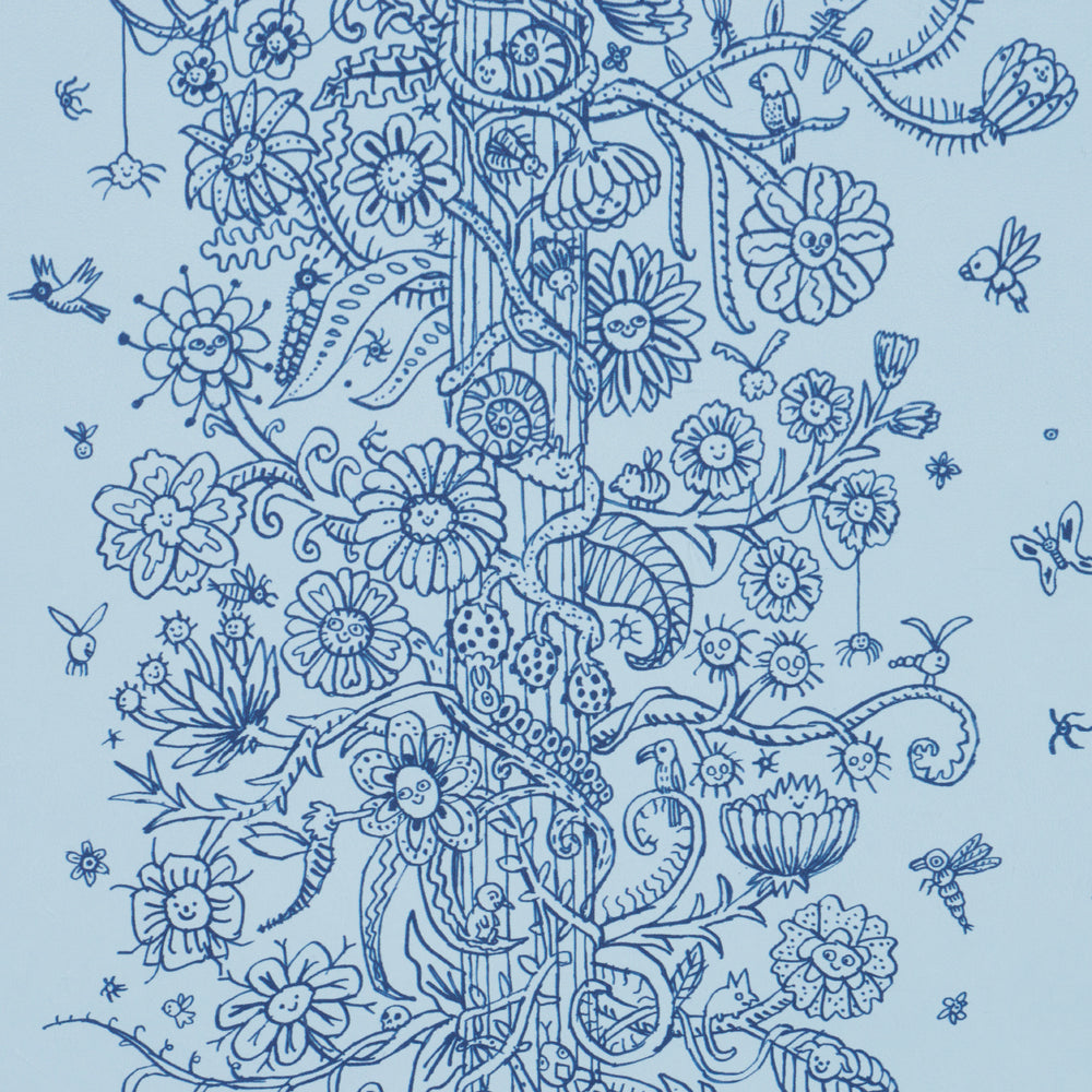 Edward Steed's Towers Of Flowers | Sky Blue & Navy