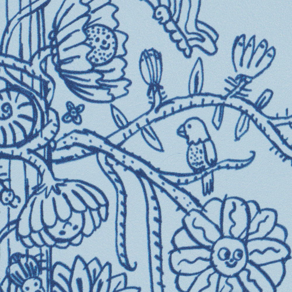Edward Steed's Towers Of Flowers | Sky Blue & Navy