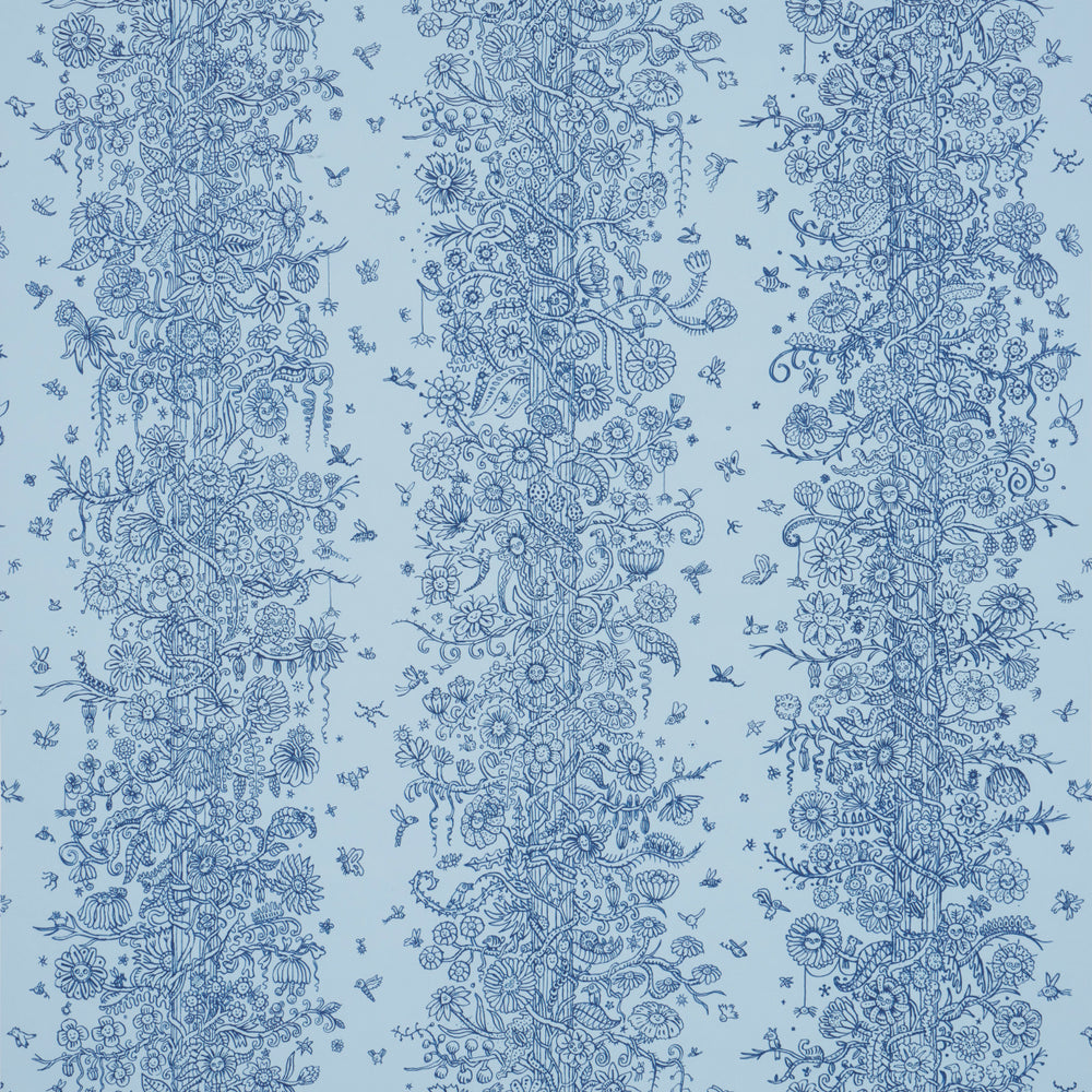 Edward Steed's Towers Of Flowers | Sky Blue & Navy