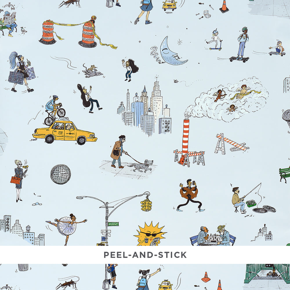 JOANA AVILLEZ'S STREET SCENES | Multicolor On Sky Blue