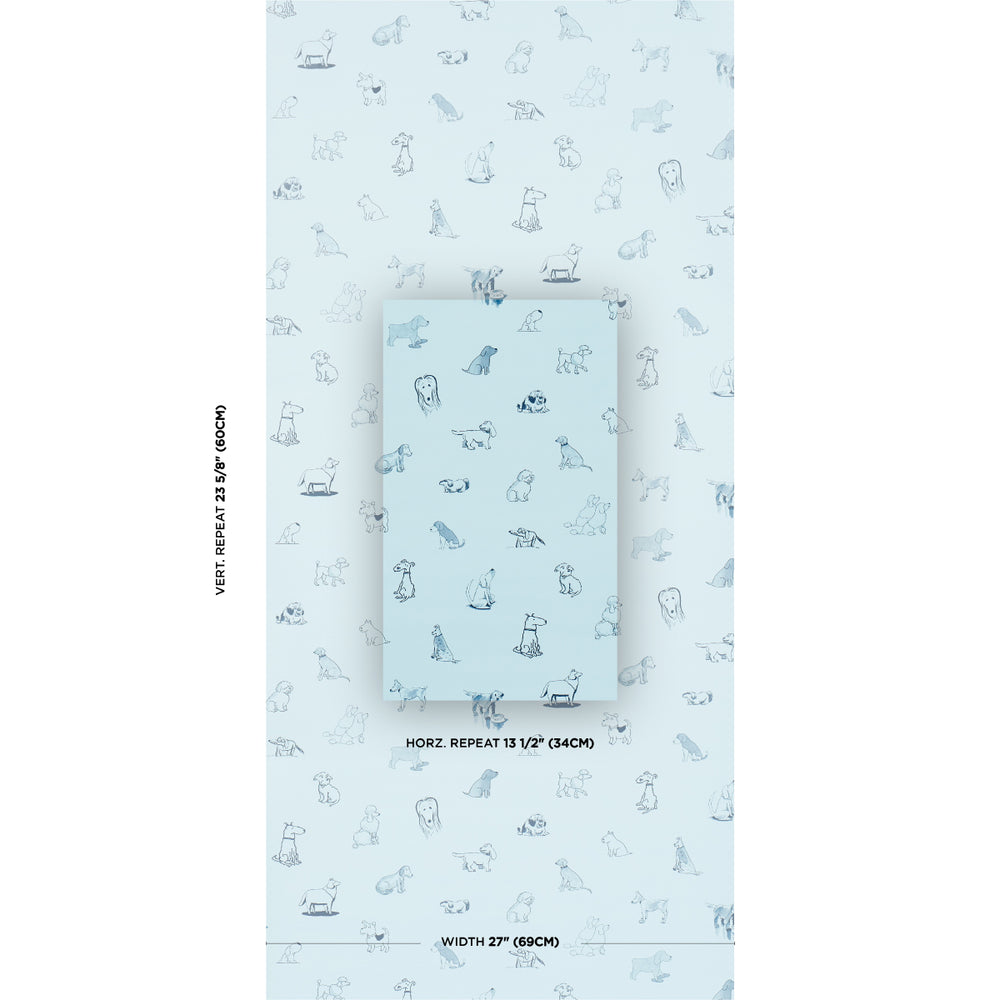 GOOD DOGS EVERYWHERE | Sky & Navy Blue