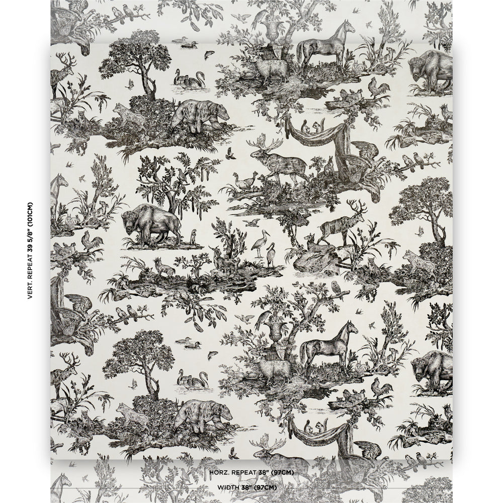 Western Toile | Carbon
