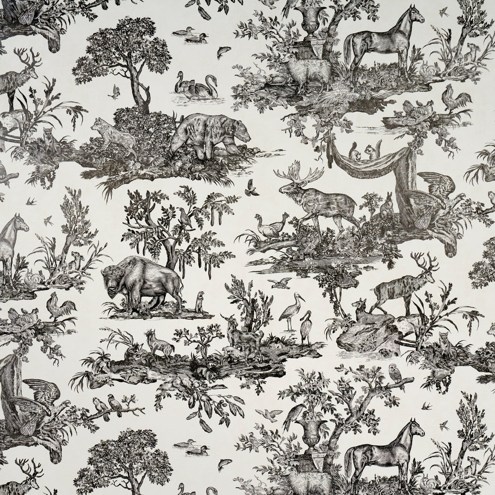 Western Toile | Carbon