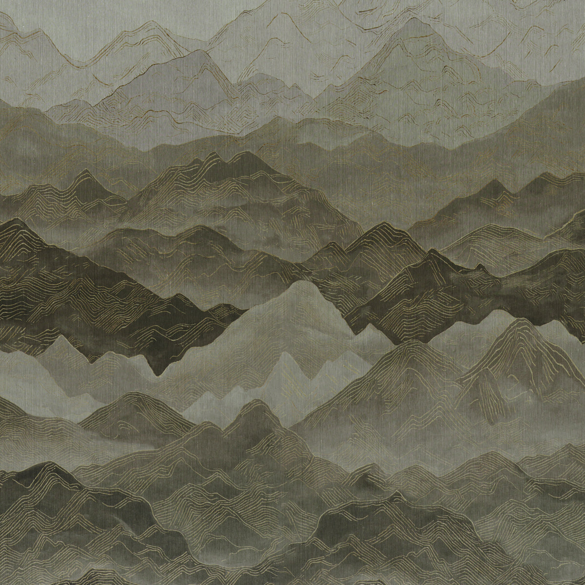 Atmospheric Landscape Panel Set | Misty Mountains