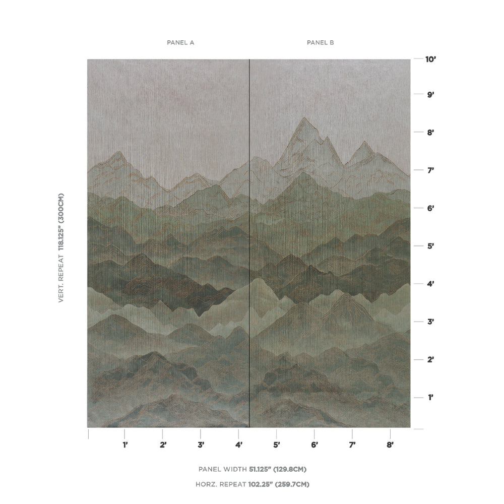 Atmospheric Landscape Panel Set | Verdant Vista