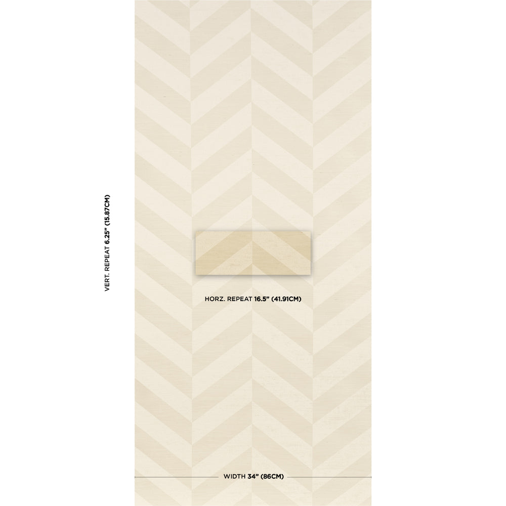STAGGERED CHEVRON SISAL | Ivory