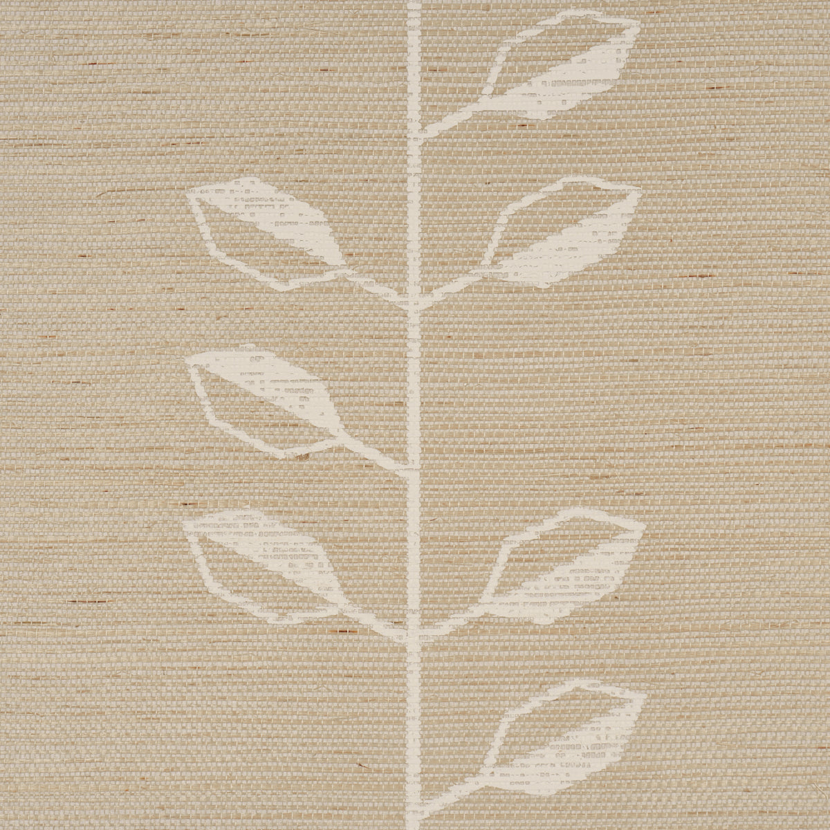 GEO LEAF SISAL | Bone & White