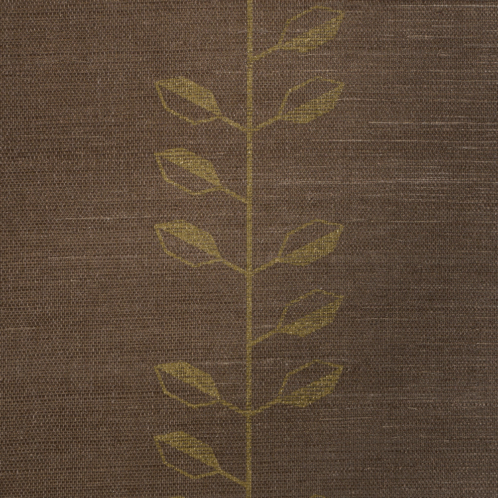 GEO LEAF SISAL | Metallic Gold & Sepia