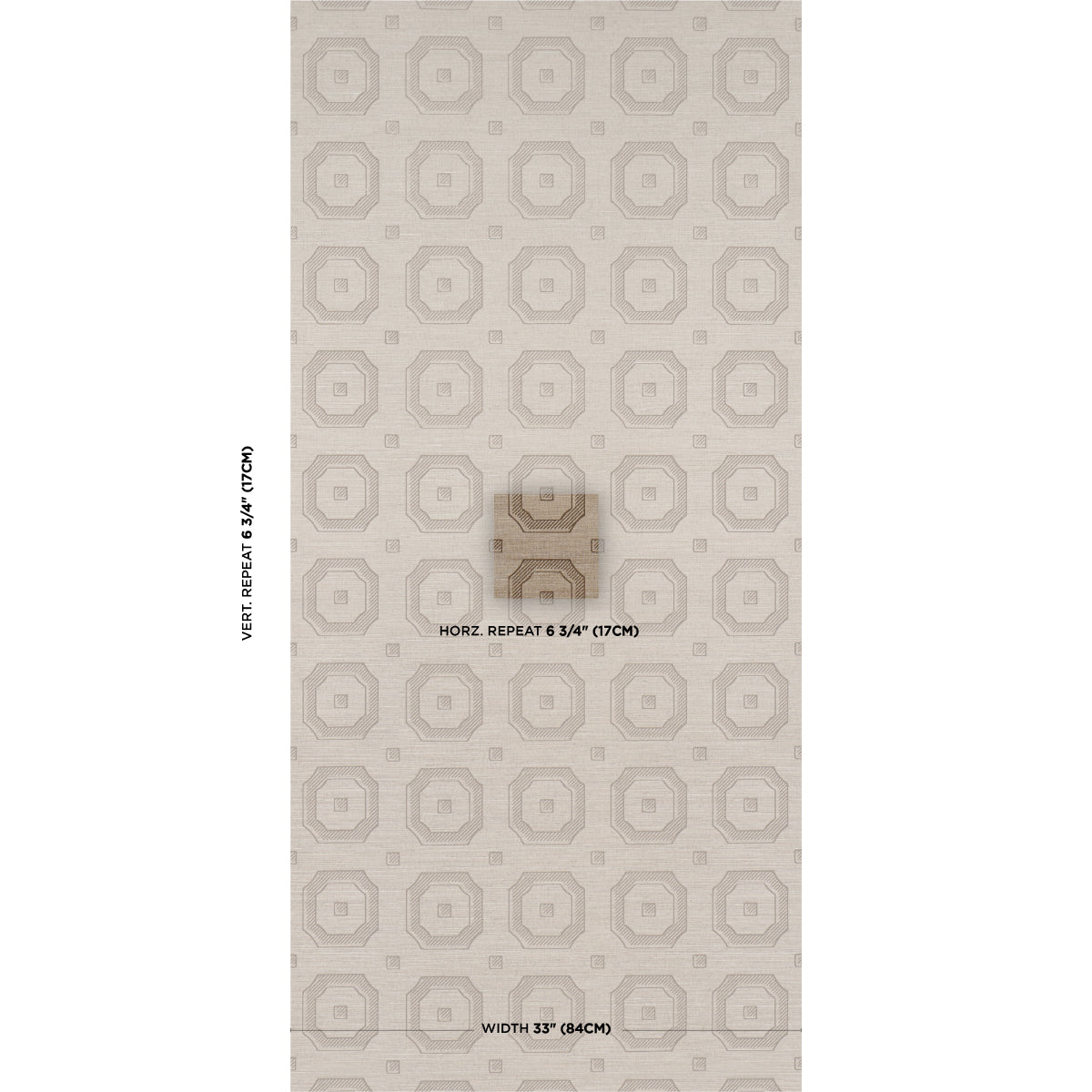 BEVELED FRAME SISAL | Sepia