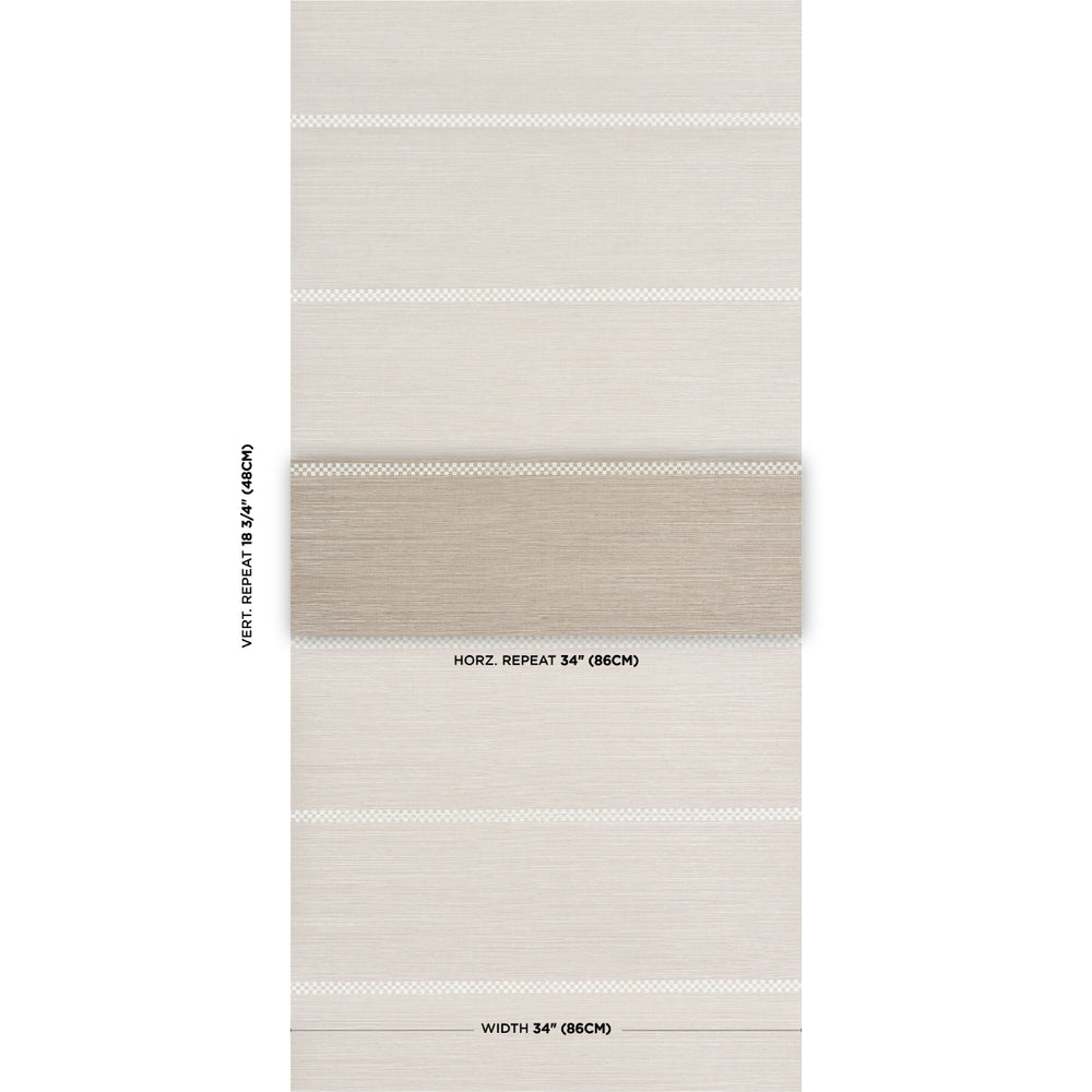 CHECKERED STRIPE SISAL | Flax