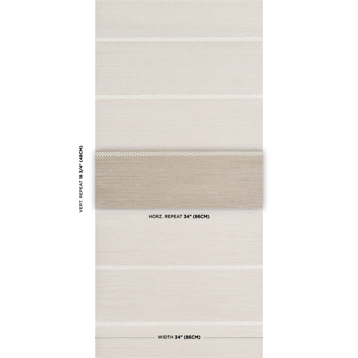 CHECKERED STRIPE SISAL | Flax