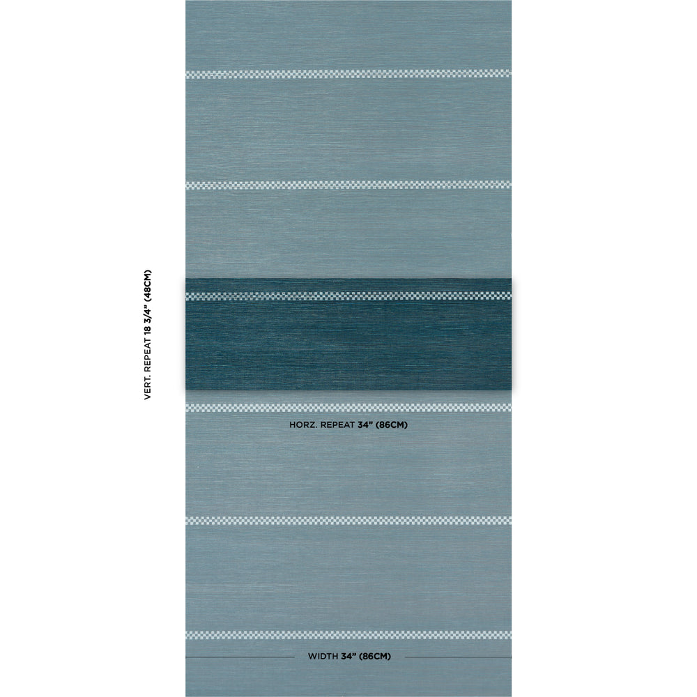 CHECKERED STRIPE SISAL | Peacock