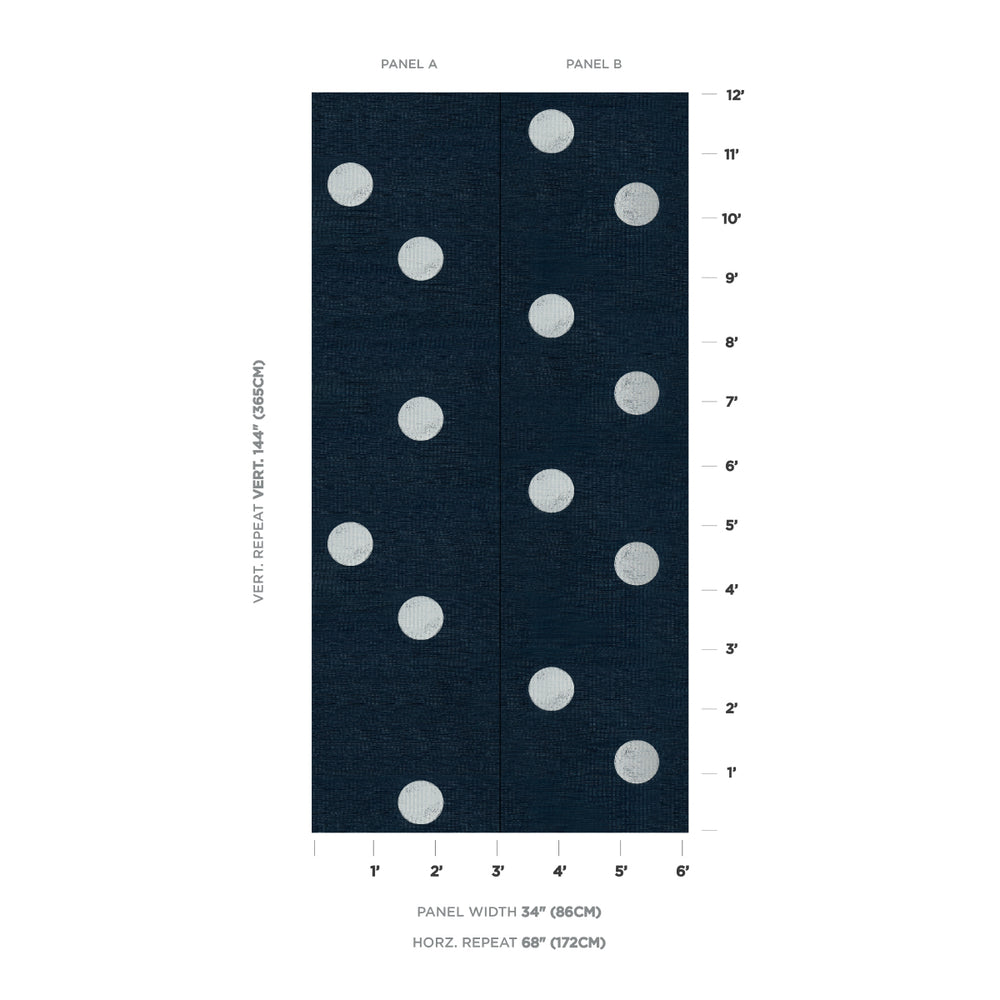 MONTE CARLO SISAL 2 PANEL SET | Indigo