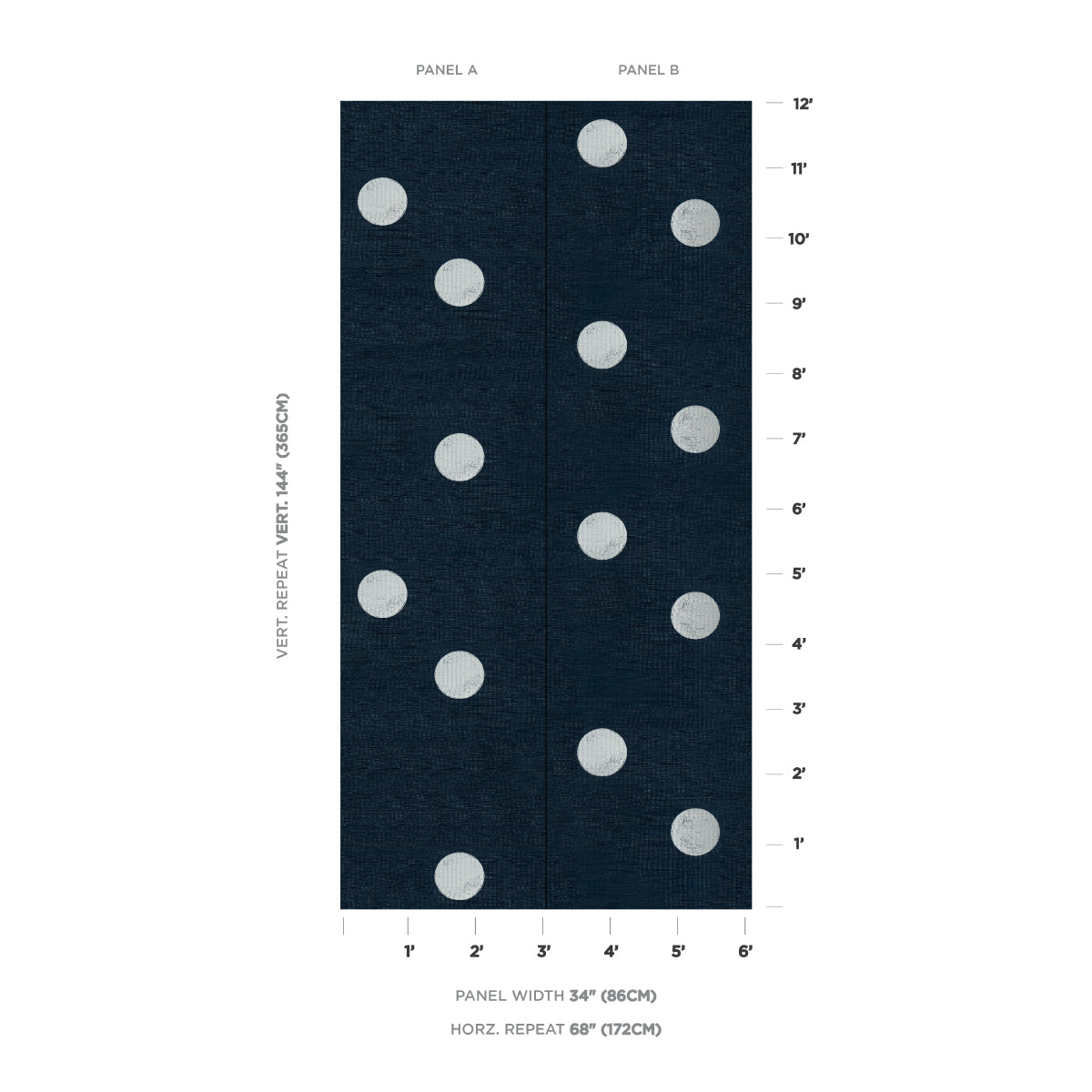 MONTE CARLO SISAL 2 PANEL SET | Indigo