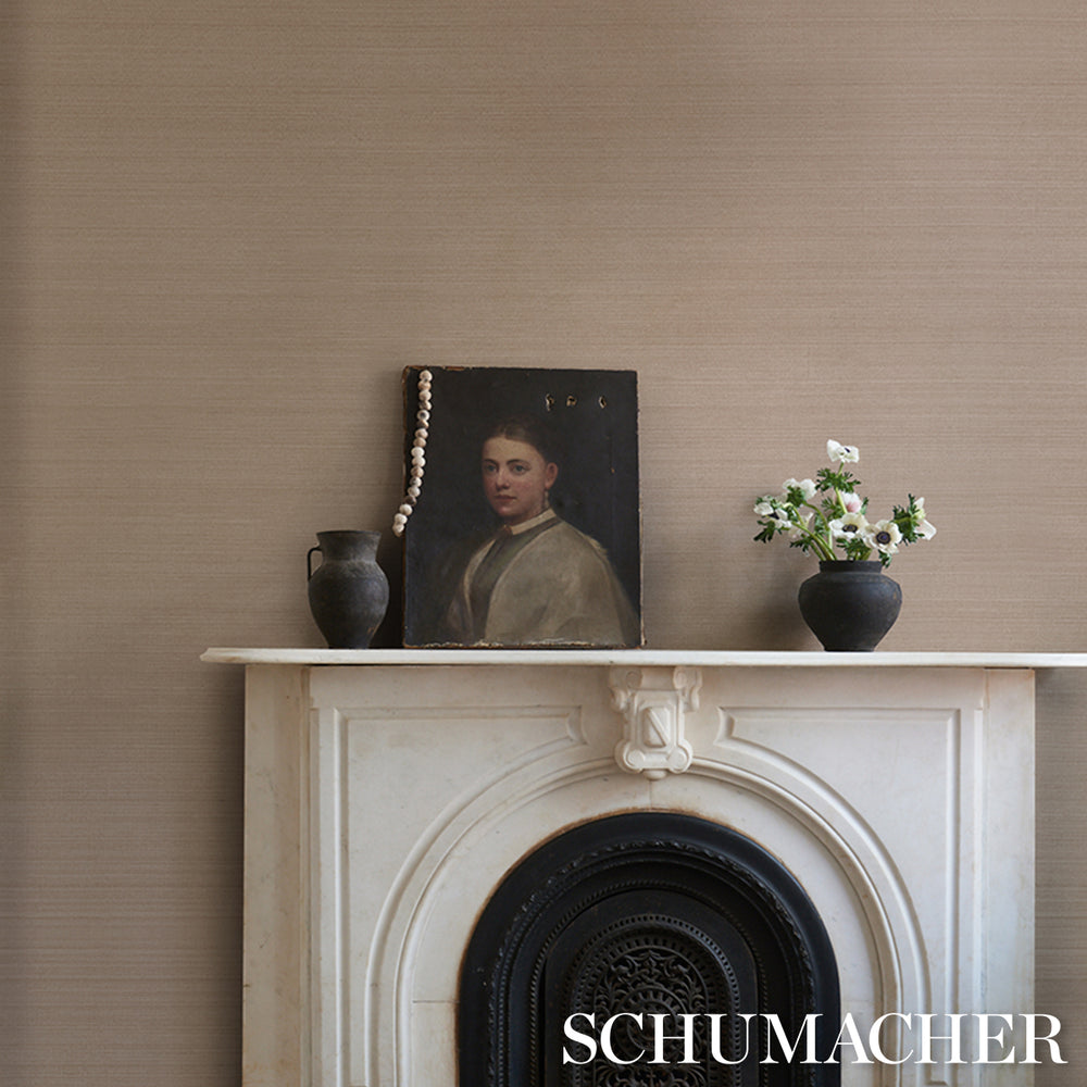 MUSA ABACA WALLCOVERING | Antique Blush