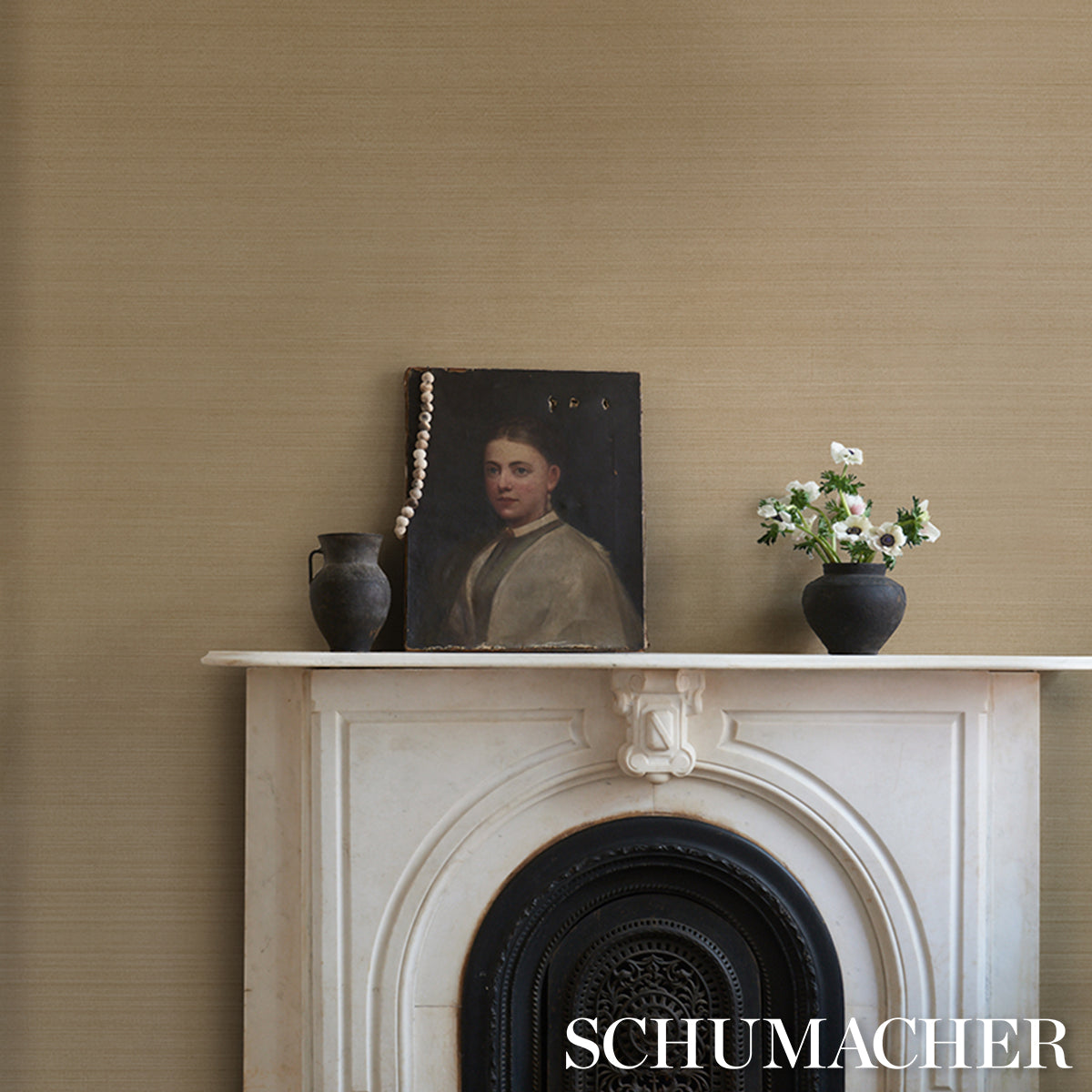 MUSA ABACA WALLCOVERING | Soft Gold