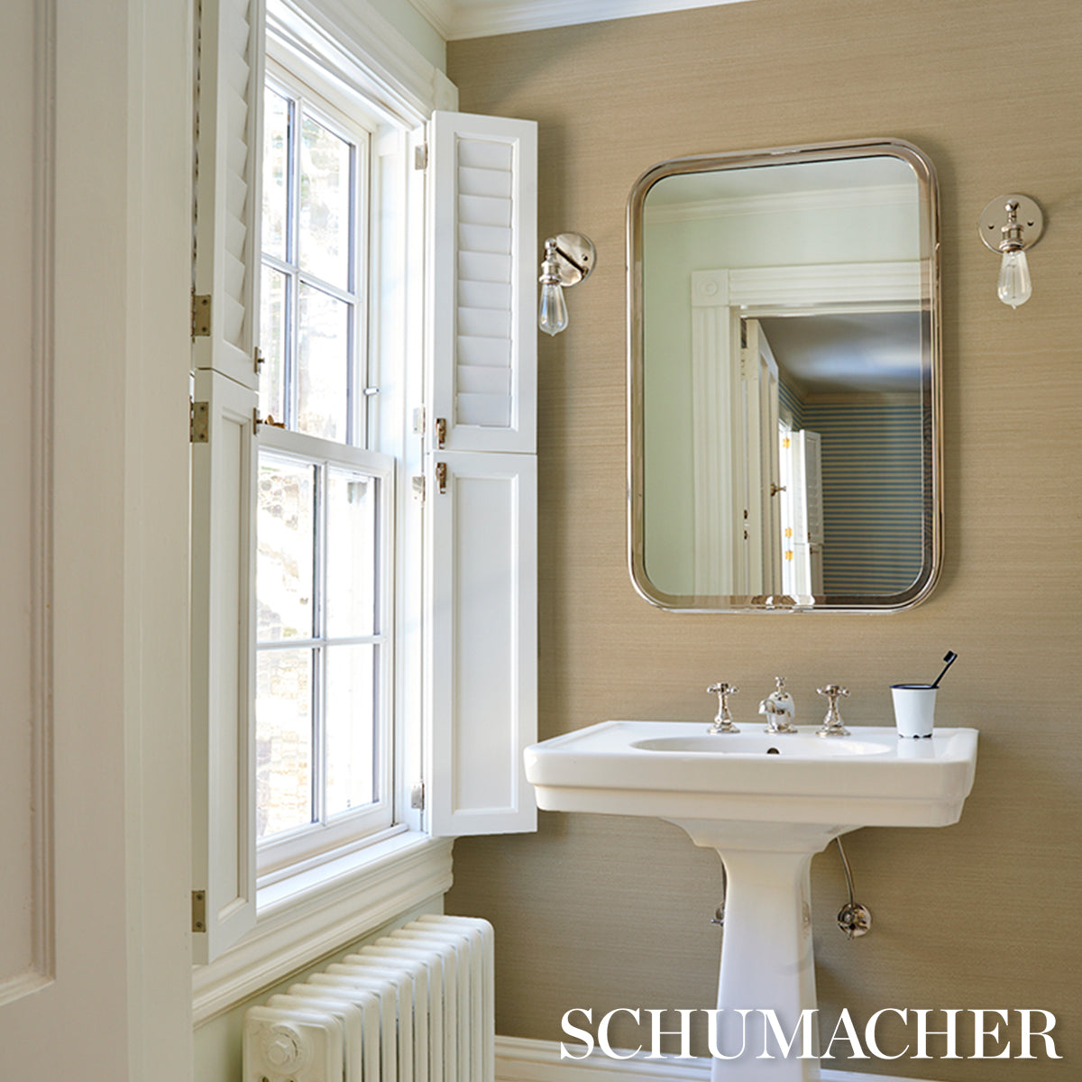 MUSA ABACA WALLCOVERING | Soft Gold