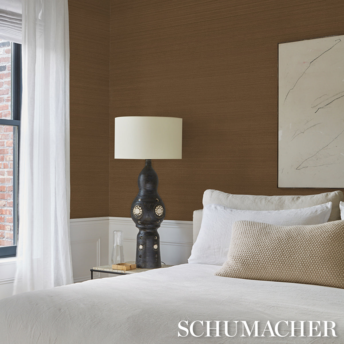 MUSA ABACA WALLCOVERING | Toffee